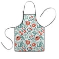 thumbnail image 1 of Pioneer Flower Floral Print Pattern Kids Aprons for Girls and Boys,Adjustable Neck Strap Toddler Aprons for Kids Cooking Baking, 1 of 7