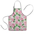 thumbnail image 1 of Pioneer Flower Floral Print Pattern Kids Aprons for Girls and Boys,Adjustable Neck Strap Toddler Aprons for Kids Cooking Baking, 1 of 7