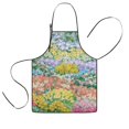 thumbnail image 1 of Pioneer Flower Floral Print Pattern Kids Aprons for Girls and Boys,Adjustable Neck Strap Toddler Aprons for Kids Cooking Baking, 1 of 7