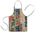 thumbnail image 1 of Pioneer Flower Floral Print Pattern Kids Aprons for Girls and Boys,Adjustable Neck Strap Toddler Aprons for Kids Cooking Baking, 1 of 7
