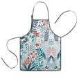 thumbnail image 1 of Pioneer Flower Floral Print Pattern Kids Aprons for Girls and Boys,Adjustable Neck Strap Toddler Aprons for Kids Cooking Baking, 1 of 7