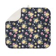 thumbnail image 1 of Pioneer Flower Floral Print Pattern Kitchen Dish Drying Mat 1 Pack, Ultra Absorbent Microfiber Drainer Mat, 16"x18", 1 of 6
