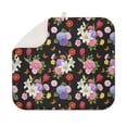 thumbnail image 1 of Pioneer Flower Floral Print Pattern Kitchen Dish Drying Mat 1 Pack, Ultra Absorbent Microfiber Drainer Mat, 16"x18", 1 of 6
