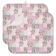 thumbnail image 1 of Pioneer Flower Floral Print Pattern Kitchen Dish Drying Mat 1 Pack, Ultra Absorbent Microfiber Drainer Mat, 16"x18", 1 of 6
