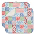 thumbnail image 1 of Pioneer Flower Floral Print Pattern Kitchen Dish Drying Mat 1 Pack, Ultra Absorbent Microfiber Drainer Mat, 16"x18", 1 of 6