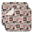 thumbnail image 1 of Pioneer Flower Floral Print Pattern Kitchen Dish Drying Mat 1 Pack, Ultra Absorbent Microfiber Drainer Mat, 16"x18", 1 of 6