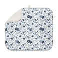 thumbnail image 1 of Pioneer Flower Floral Print Pattern Kitchen Dish Drying Mat 1 Pack, Ultra Absorbent Microfiber Drainer Mat, 16"x18", 1 of 6