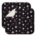 thumbnail image 1 of Pioneer Flower Floral Print Pattern Kitchen Dish Drying Mat 1 Pack, Ultra Absorbent Microfiber Drainer Mat, 16"x18", 1 of 6