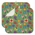 thumbnail image 1 of Pioneer Flower Floral Print Pattern Kitchen Dish Drying Mat 1 Pack, Ultra Absorbent Microfiber Drainer Mat, 16"x18", 1 of 6