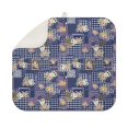 thumbnail image 1 of Pioneer Flower Floral Print Pattern Kitchen Dish Drying Mat 1 Pack, Ultra Absorbent Microfiber Drainer Mat, 16"x18", 1 of 6