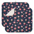 thumbnail image 1 of Pioneer Flower Floral Print Pattern Kitchen Dish Drying Mat 1 Pack, Ultra Absorbent Microfiber Drainer Mat, 16"x18", 1 of 6