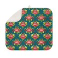 thumbnail image 1 of Pioneer Flower Floral Print Pattern Kitchen Dish Drying Mat 1 Pack, Ultra Absorbent Microfiber Drainer Mat, 16"x18", 1 of 6