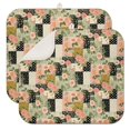 thumbnail image 1 of Pioneer Flower Floral Print Pattern Kitchen Dish Drying Mat 1 Pack, Ultra Absorbent Microfiber Drainer Mat, 16"x18", 1 of 6