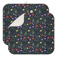 thumbnail image 1 of Pioneer Flower Floral Print Pattern Kitchen Dish Drying Mat 1 Pack, Ultra Absorbent Microfiber Drainer Mat, 16"x18", 1 of 6