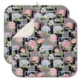 thumbnail image 1 of Pioneer Flower Floral Print Pattern Kitchen Dish Drying Mat 1 Pack, Ultra Absorbent Microfiber Drainer Mat, 16"x18", 1 of 6