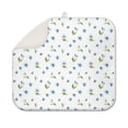 thumbnail image 1 of Pioneer Flower Floral Print Pattern Kitchen Dish Drying Mat 1 Pack, Ultra Absorbent Microfiber Drainer Mat, 16"x18", 1 of 6