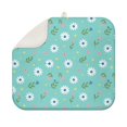 thumbnail image 1 of Pioneer Flower Floral Print Pattern Kitchen Dish Drying Mat 1 Pack, Ultra Absorbent Microfiber Drainer Mat, 16"x18", 1 of 6
