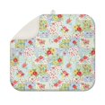 thumbnail image 1 of Pioneer Flower Floral Print Pattern Kitchen Dish Drying Mat 1 Pack, Ultra Absorbent Microfiber Drainer Mat, 16"x18", 1 of 6