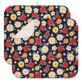 thumbnail image 1 of Pioneer Flower Floral Print Pattern Kitchen Dish Drying Mat 1 Pack, Ultra Absorbent Microfiber Drainer Mat, 16"x18", 1 of 6