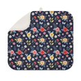 thumbnail image 1 of Pioneer Flower Floral Print Pattern Kitchen Dish Drying Mat 1 Pack, Ultra Absorbent Microfiber Drainer Mat, 16"x18", 1 of 6