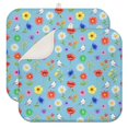 thumbnail image 1 of Pioneer Flower Floral Print Pattern Kitchen Dish Drying Mat 1 Pack, Ultra Absorbent Microfiber Drainer Mat, 16"x18", 1 of 6