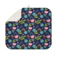 thumbnail image 1 of Pioneer Flower Floral Print Pattern Kitchen Dish Drying Mat 1 Pack, Ultra Absorbent Microfiber Drainer Mat, 16"x18", 1 of 6