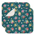thumbnail image 1 of Pioneer Flower Floral Print Pattern Kitchen Dish Drying Mat 1 Pack, Ultra Absorbent Microfiber Drainer Mat, 16"x18", 1 of 6