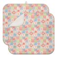 thumbnail image 1 of Pioneer Flower Floral Print Pattern Kitchen Dish Drying Mat 1 Pack, Ultra Absorbent Microfiber Drainer Mat, 16"x18", 1 of 6