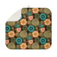 thumbnail image 1 of Pioneer Flower Floral Print Pattern Kitchen Dish Drying Mat 1 Pack, Ultra Absorbent Microfiber Drainer Mat, 16"x18", 1 of 6