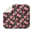 thumbnail image 1 of Pioneer Flower Floral Print Pattern Kitchen Dish Drying Mat 1 Pack, Ultra Absorbent Microfiber Drainer Mat, 16"x18", 1 of 6