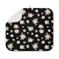thumbnail image 1 of Pioneer Flower Floral Print Pattern Kitchen Dish Drying Mat 1 Pack, Ultra Absorbent Microfiber Drainer Mat, 16"x18", 1 of 6
