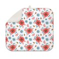 thumbnail image 1 of Pioneer Flower Floral Print Pattern Kitchen Dish Drying Mat 1 Pack, Ultra Absorbent Microfiber Drainer Mat, 16"x18", 1 of 6