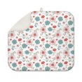 thumbnail image 1 of Pioneer Flower Floral Print Pattern Kitchen Dish Drying Mat 1 Pack, Ultra Absorbent Microfiber Drainer Mat, 16"x18", 1 of 6