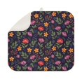 thumbnail image 1 of Pioneer Flower Floral Print Pattern Kitchen Dish Drying Mat 1 Pack, Ultra Absorbent Microfiber Drainer Mat, 16"x18", 1 of 6