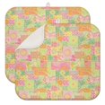 thumbnail image 1 of Pioneer Flower Floral Print Pattern Kitchen Dish Drying Mat 1 Pack, Ultra Absorbent Microfiber Drainer Mat, 16"x18", 1 of 6