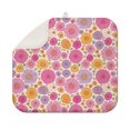 thumbnail image 1 of Pioneer Flower Floral Print Pattern Kitchen Dish Drying Mat 1 Pack, Ultra Absorbent Microfiber Drainer Mat, 16"x18", 1 of 6