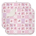 thumbnail image 1 of Pioneer Flower Floral Print Pattern Kitchen Dish Drying Mat 1 Pack, Ultra Absorbent Microfiber Drainer Mat, 16"x18", 1 of 6