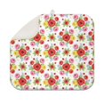thumbnail image 1 of Pioneer Flower Floral Print Pattern Kitchen Dish Drying Mat 1 Pack, Ultra Absorbent Microfiber Drainer Mat, 16"x18", 1 of 6