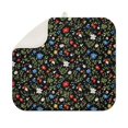 thumbnail image 1 of Pioneer Flower Floral Print Pattern Kitchen Dish Drying Mat 1 Pack, Ultra Absorbent Microfiber Drainer Mat, 16"x18", 1 of 6