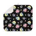 thumbnail image 1 of Pioneer Flower Floral Print Pattern Kitchen Dish Drying Mat 1 Pack, Ultra Absorbent Microfiber Drainer Mat, 16"x18", 1 of 6
