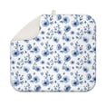 thumbnail image 1 of Pioneer Flower Floral Print Pattern Kitchen Dish Drying Mat 1 Pack, Ultra Absorbent Microfiber Drainer Mat, 16"x18", 1 of 6