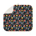 thumbnail image 1 of Pioneer Flower Floral Print Pattern Kitchen Dish Drying Mat 1 Pack, Ultra Absorbent Microfiber Drainer Mat, 16"x18", 1 of 6