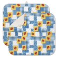 thumbnail image 1 of Pioneer Flower Floral Print Pattern Kitchen Dish Drying Mat 1 Pack, Ultra Absorbent Microfiber Drainer Mat, 16"x18", 1 of 6