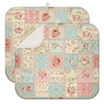 thumbnail image 1 of Pioneer Flower Floral Print Pattern Kitchen Dish Drying Mat 1 Pack, Ultra Absorbent Microfiber Drainer Mat, 16"x18", 1 of 6