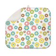thumbnail image 1 of Pioneer Flower Floral Print Pattern Kitchen Dish Drying Mat 1 Pack, Ultra Absorbent Microfiber Drainer Mat, 16"x18", 1 of 6