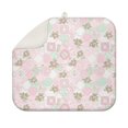 thumbnail image 1 of Pioneer Flower Floral Print Pattern Kitchen Dish Drying Mat 1 Pack, Ultra Absorbent Microfiber Drainer Mat, 16"x18", 1 of 6