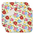 thumbnail image 1 of Pioneer Flower Floral Print Pattern Kitchen Dish Drying Mat 1 Pack, Ultra Absorbent Microfiber Drainer Mat, 16"x18", 1 of 6