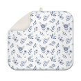thumbnail image 1 of Pioneer Flower Floral Print Pattern Kitchen Dish Drying Mat 1 Pack, Ultra Absorbent Microfiber Drainer Mat, 16"x18", 1 of 6