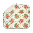 thumbnail image 1 of Pioneer Flower Floral Print Pattern Kitchen Dish Drying Mat 1 Pack, Ultra Absorbent Microfiber Drainer Mat, 16"x18", 1 of 6