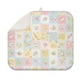 thumbnail image 1 of Pioneer Flower Floral Print Pattern Kitchen Dish Drying Mat 1 Pack, Ultra Absorbent Microfiber Drainer Mat, 16"x18", 1 of 6